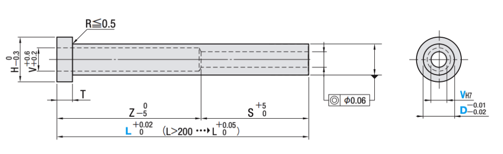 chốt đẩy ống esjs